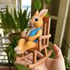 可爱摇椅兔子树脂摆件花园阳台庭院造景盆栽装饰送礼物幼儿园民宿