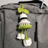花羽毛球挂件手工diy材料包毛线编织钩针送女男朋友礼物包包挂件