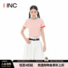 CALVINLUO设计师品牌 IINC 23AW条纹休闲圆领短袖T恤女夏季