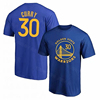 NBA短袖库里汤普森格林T恤勇士队30号圆领透气时尚运动训练球衣服