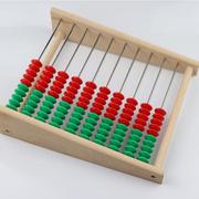 五五分十小学儿童珠心算，算盘幼儿园10珠，红绿拨珠计数器数学珠算架