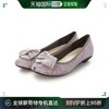 日本直邮jellybeans女士鞋子，紫色低跟百搭舒适尖头日常