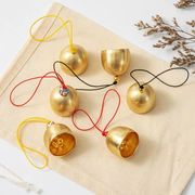 纯铜铃铛风铃圣诞铃铛，挂饰diy节日，装饰金属小铃铛店铺门铃钥匙扣