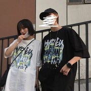 短袖T恤少女夏装2023年ins潮初中高中学生韩版宽松可爱上衣服
