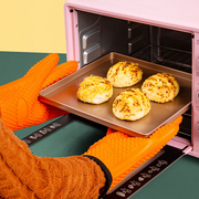 加厚隔热防烫手套厨房微波炉烤箱专用耐高温防热硅胶烘焙工具家用