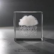 无聊了看看下雨的云!云朵雨点水晶摆件k9水晶正方体情侣纪念礼物