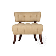 定制美式沙发椅美式实木拉扣布艺，休闲椅豹纹椅虎皮椅单人沙发