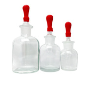 。玻璃滴瓶透明棕色吸管，试剂瓶化妆精油，红胶头3060125ml化学实
