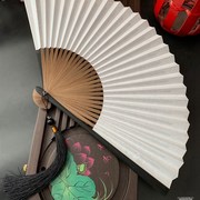 中国风8寸28方串扇双面男女士纸扇手绘古风手工折扇子折叠工艺扇