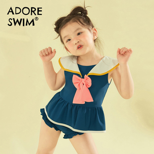 爱多尔2024夏季女童分体泳衣，中大童宝宝公主，款小裙儿童游泳衣
