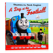 小火车托马斯和朋友们thomasthetankengineadayatthefootball进口英文原版，绘本平装儿童英语启蒙图画故事书动画片绘本