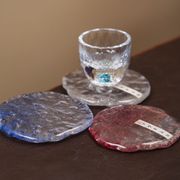 日式茶具透明水晶茶盘托盘家用水杯盘创意隔热垫杯垫壶承干泡盘