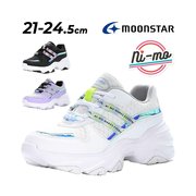 日本直邮Moonstar ni-mo 女童21-24.5cm 2E 宽度鞋 休闲鞋NM-J084