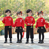 儿童喜庆演出中国风龙年卫衣套装唐装男女元旦表演幼儿舞蹈拜年服