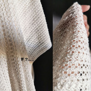 原创不规则缠绕肌理镂空透视蕾丝网布网纱布料diy服装设计师面料