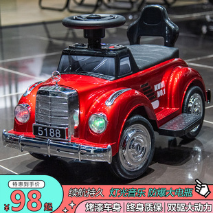 儿童电动车可坐男女宝宝遥控汽车小孩滑行玩具车婴幼四轮电瓶童车