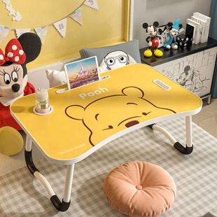 迪士尼正版床上小桌子可折叠卡通，学生宿舍电脑桌儿童卧室学习书桌