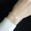 s999足银细圈手镯经典气质，高档银镯子闭口线圈女个性简约韩版手环
