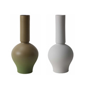 欧式简约轻奢陶瓷罐花瓶现代艺术摆件家居样板房桌面花器软装饰
