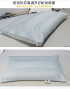 加厚纯棉贡缎定型枕芯套荞麦壳，内胆套空枕皮茶叶枕头套拉链填充