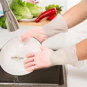 加厚洗碗手套家用厨房乳胶，清洁家务刷碗洗衣服橡胶皮防水耐用型