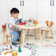 儿童写字桌椅套装宝宝多功能，过家家学习桌书桌小孩幼儿园桌子玩具