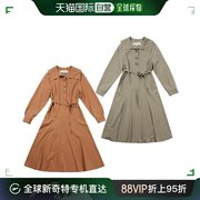 韩国直邮GGPX 连衣裙 GALAXY 22 秋季 平的领子 腰带 长款连衣(