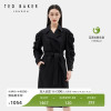 tedbaker春夏女士，纯色通勤收腰系带羊毛，混纺毛呢大衣260473