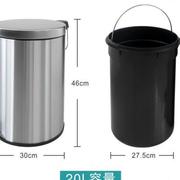 欧式不锈钢垃圾桶创意时尚，家用厨房卫生间脚踏式，垃圾桶有内桶