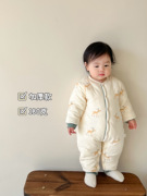 婴儿服180克棉衣冬季加厚婴幼儿超厚纯棉连体衣宝宝夹棉保暖棉服