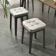 全实木梳妆凳现代简约软包凳子家用卧室书桌凳北欧网红化妆凳餐凳