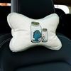 汽车头枕护颈枕卡通可爱创意一对腰枕车用抱枕四件套护套靠枕四季