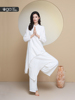 尤佳瑜伽服套装女白色宽松昆达，里尼冥想禅修打坐辟谷舞韵表演服