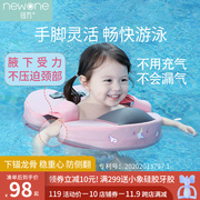 免充气婴儿游泳圈小童，腋下1-2-3岁儿童宝宝，家用婴幼儿洗澡圈女童