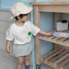 夏季韩版婴儿衣服男童纯棉，短袖宝宝可爱卫衣两件套装薄款分体夏装