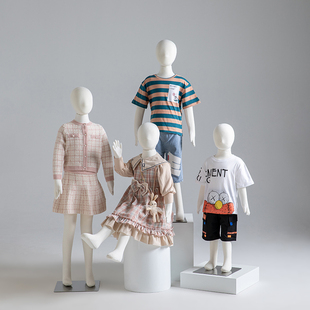 婴儿童模特服装橱窗道具软体，小女童坐模人偶，童装店模特展示架全身