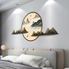 3d立体中国风墙贴纸，卧室床头客厅电视背景墙装饰墙纸自粘贴画墙画