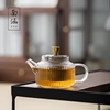 玻璃小茶壶耐高温加厚一人用迷你精致透明带过滤小容量泡茶壶单壶