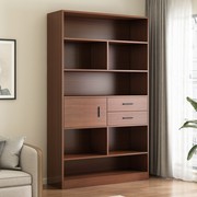 书架落地书柜置物架客厅靠墙，家用展示实木色，办公室收纳柜子储物柜