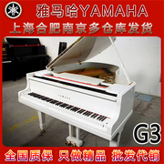 日本二手钢琴雅马哈yamahag2g3白色，三角钢琴成色新