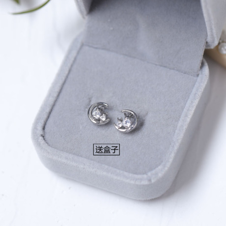 钻兔耳环