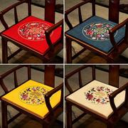 新中式红木沙发坐垫椅子垫实木圈椅餐椅垫茶桌椅座垫凳子垫子