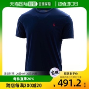 香港直邮ralphlauren深蓝色圆领，t恤710680785短袖刺绣