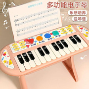 儿童电子琴玩具钢琴初学可弹奏音乐器3-6岁宝宝，益智2男女孩5礼物9