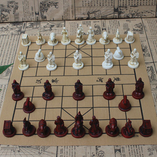 3D立体中国象棋兵马俑人物棋子学生成人亲子收藏中国象棋套装