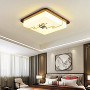 轻奢新中式吸顶灯铜灯中国风客厅灯简约现代家用大气木艺餐厅卧室