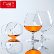 石岛欧式水晶玻璃家用矮脚威士忌红酒洋酒杯白兰地杯六支套装酒具