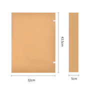 a3牛皮纸空白档案盒进口纸资料，盒加厚文件收纳盒5cm5个装12