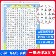 一二三年级小学生课本同步识字挂图儿童幼小衔接生字认字学习墙贴