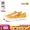 VISION  FLAT TOP亮橙色低帮翻毛皮帆布鞋男女街头运动滑板鞋